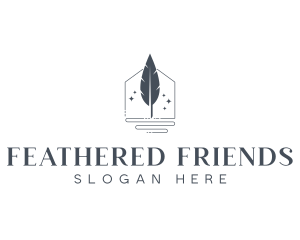 Stationery Feather Publishing logo design