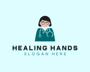 Female Medical Doctor logo design