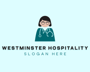 Female Medical Doctor logo design