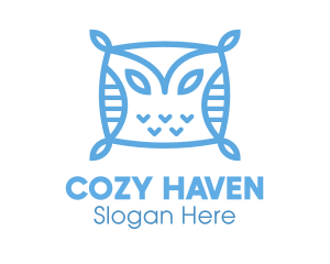 Blue Owl Pillow logo