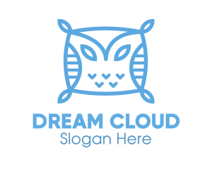 Blue Owl Pillow logo design