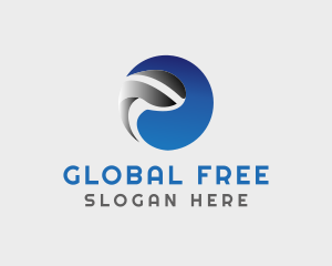 Global Sphere Circle logo design