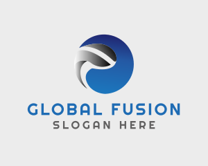 Global Sphere Circle logo design