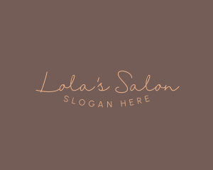 Beautician Salon Business logo design