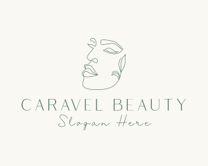 Leaf Beauty Woman logo design