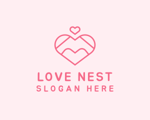 Lovely Valentine Heart logo design