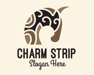 Tribal Primitive Horse logo design