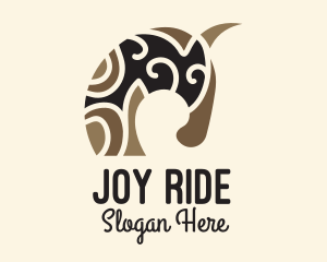 Tribal Primitive Horse logo design