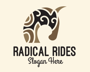 Tribal Primitive Horse logo design