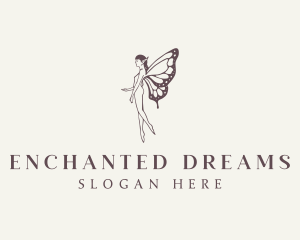 Flying Beauty Fairy logo design