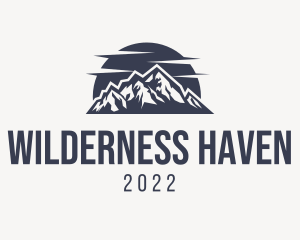 Mountain Travel Wordmark logo design