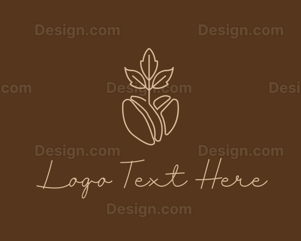 Organic Coffee Bean Logo