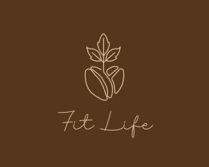 Organic Coffee Bean Logo