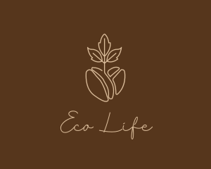 Organic Coffee Bean logo design