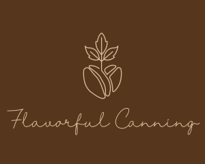 Organic Coffee Bean logo design