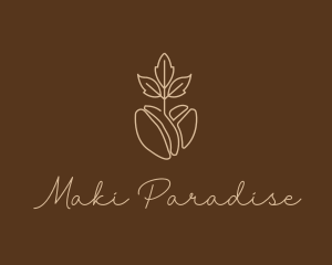 Organic Coffee Bean logo design