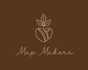 Organic Coffee Bean logo design