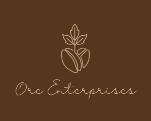 Organic Coffee Bean logo design