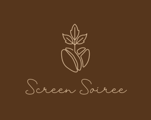 Organic Coffee Bean logo design