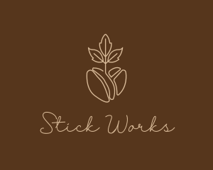 Organic Coffee Bean logo design