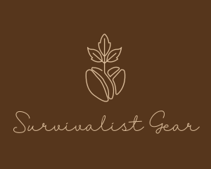 Organic Coffee Bean logo design