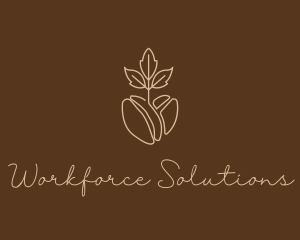 Organic Coffee Bean logo design