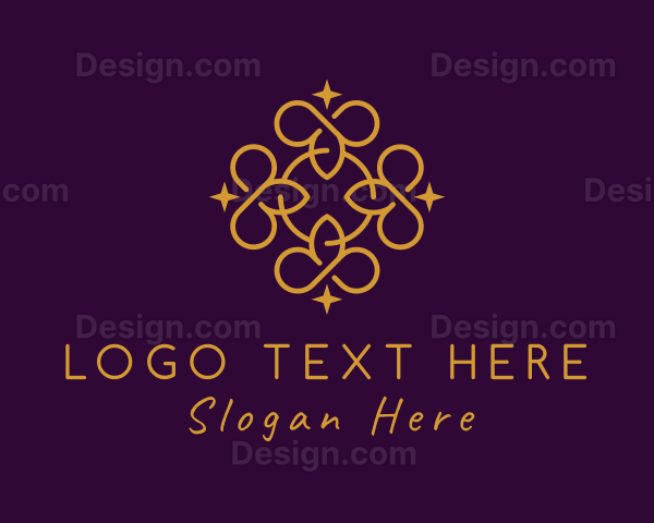 Golden Elegant Pattern Logo