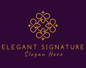 Golden Elegant Pattern logo design