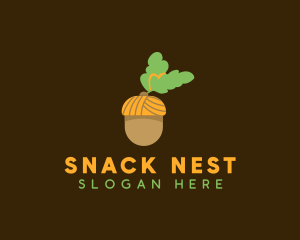 Organic Acorn Nut logo design