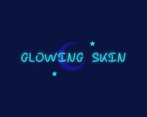 Neon Glow Stars logo design