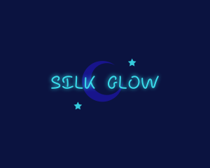 Neon Glow Stars logo design