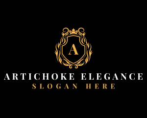 Elegant Luxury Crown  logo design