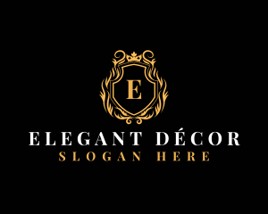 Elegant Luxury Crown  logo design