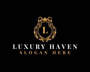 Elegant Luxury Crown  logo design