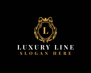 Elegant Luxury Crown  logo design