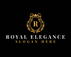 Elegant Luxury Crown  logo design