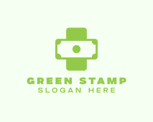 Green Cross Money  logo design