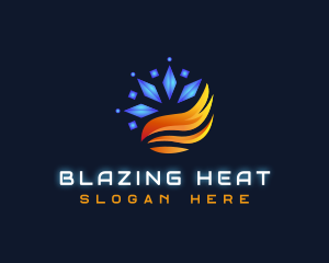 HVAC Energy Heating logo design