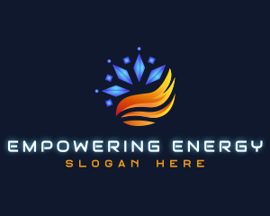 HVAC Energy Heating logo design