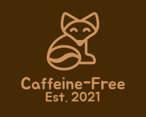 Fox Tail Coffee Bean logo design