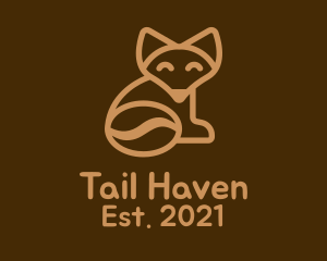 Fox Tail Coffee Bean logo design