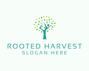 Holistic Yoga Tree logo design