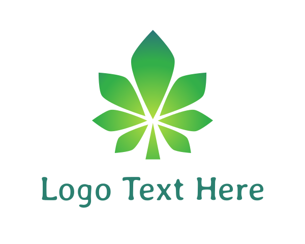 Cannabis Leaf logo example 3