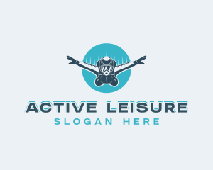 Outdoor Skydiving Adventure logo design