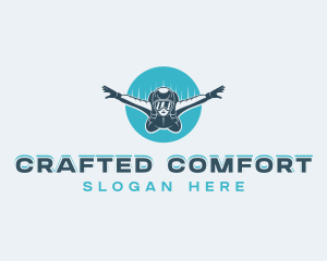 Outdoor Skydiving Adventure logo design