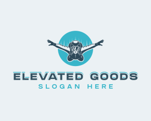 Outdoor Skydiving Adventure logo design