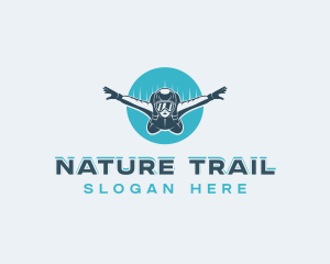 Outdoor Skydiving Adventure logo design