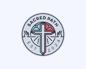 Christian Cross Religion logo