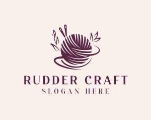 Yarn Knitting Thread logo design