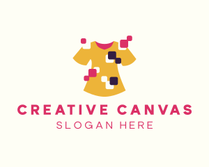 Creative Shirt Pixel logo design